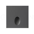 Lalu C empotrable de pared 650mm.negro tex.