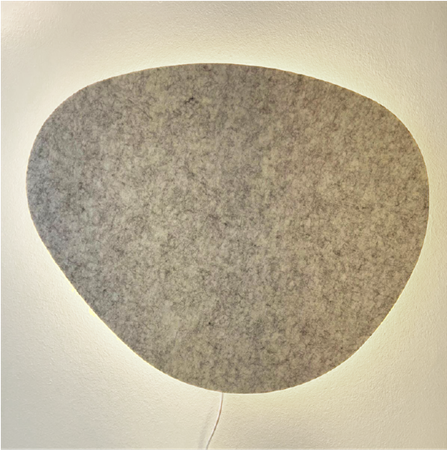 Eclipse Stone aplique de pared Fieltro