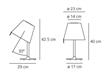 Melampo Notte Artemide Bronce