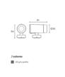 Uro proyector de exterior Ø36mm