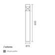 Geo baliza de exterior 600 mm