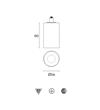Coco cabezal Ø56 mm.blanco tex