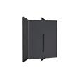 Lalu C empotrable de pared 650 mm.Negro text.