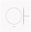 Eclipse aplique de pared aluminio (2 medidas)