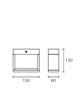 Weil aplique de exterior 150 mm.grafito