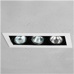 Multispot empotrable de techo 3 luces