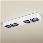 Compact plafón de techo lineal 4 luces AR111