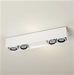 Compact plafón de techo lineal 4 luces PAR16