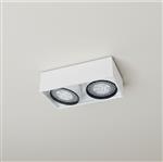 Box plafón de techo 2 luces