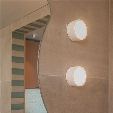 Berilo plafón de exterior Ø110 mm.blanco tex