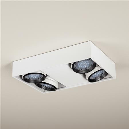 Compact plafón de techo 4 luces AR111