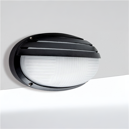 Ely grilla Aplique de exterior negro tex.