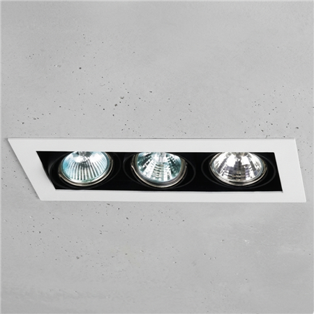 Multispot empotrable de techo 3 luces