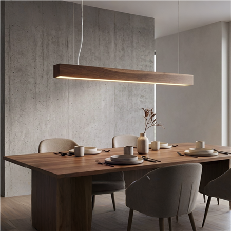 Tobi lámpara colgante de madera Led 120 cm