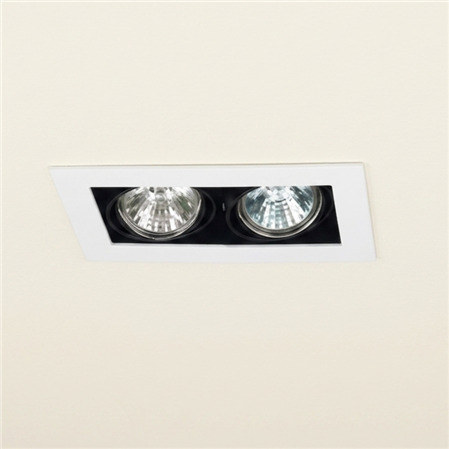 Multispot empotrable de techo 2 luces