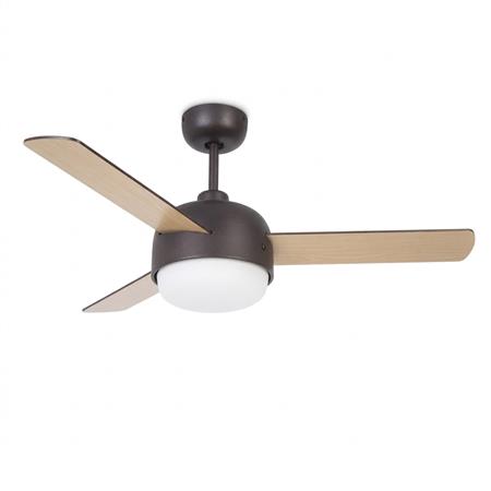 Klar Ventilador lumínico 3 palas reversibles 45w.Led E27 Grok