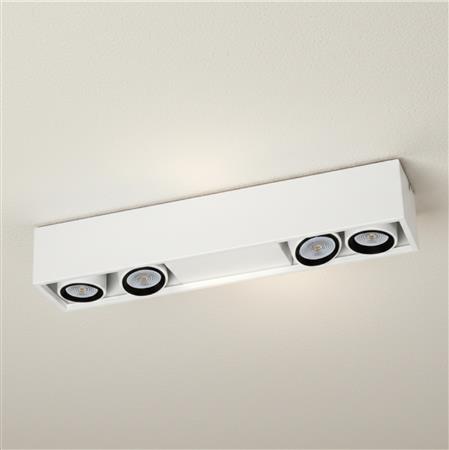 Compact plafón de techo lineal 4 luces PAR16