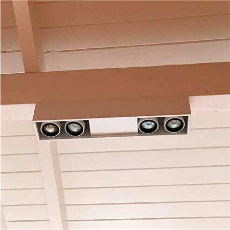 Compact plafón de techo lineal 4 luces PAR16