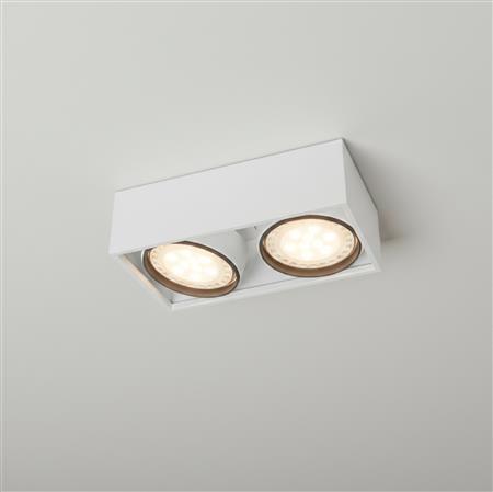 Box plafón de techo 2 luces