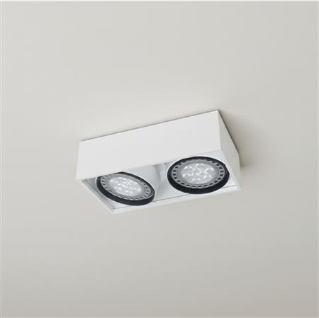Box plafón de techo 2 luces