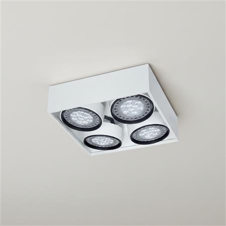 Box plafón de techo 4 luces