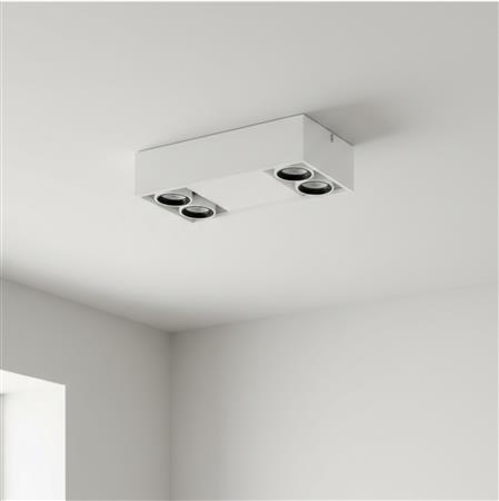 Compact plafón de techo 4 luces PAR16