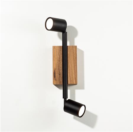 L Doble aplique de pared 40 cm