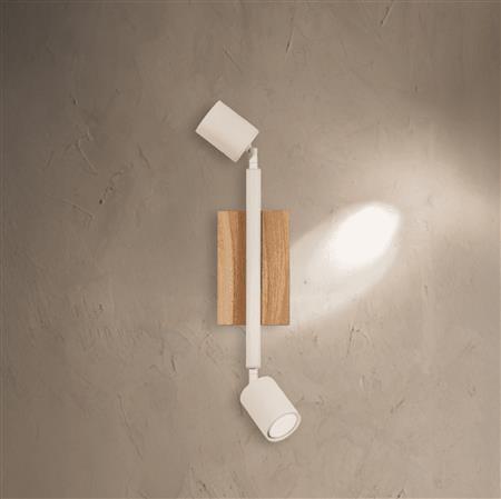L Doble aplique de pared 40 cm